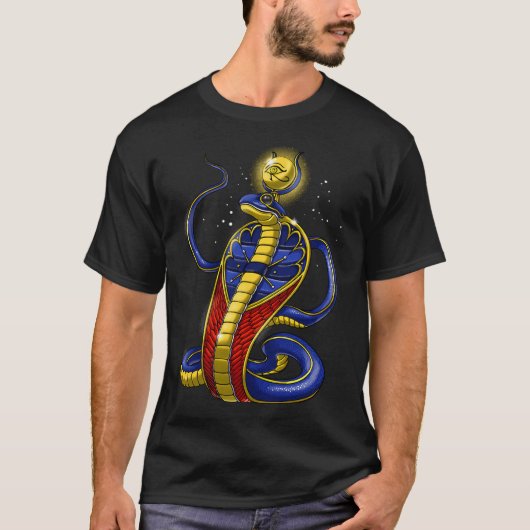 Oude Egyptische Godheid Uraeus T-shirt (Voorkant)