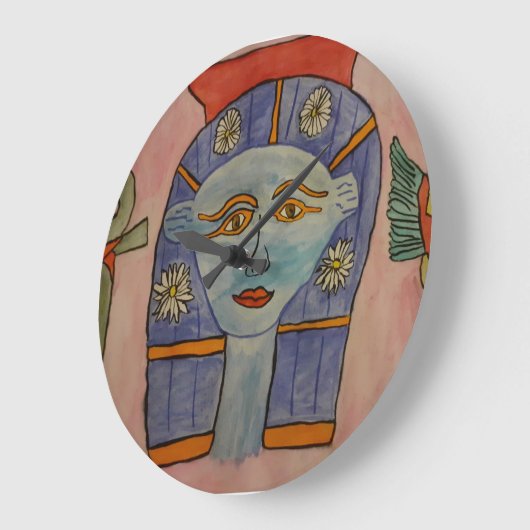 Oude Egyptische godin Clock Grote Klok (Hoek)