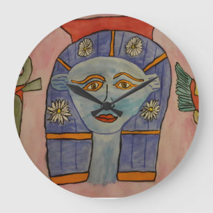 Oude Egyptische godin Clock Grote Klok
