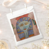 Oude Egyptische Godin Favor Bag Bedankzakje (Geknipt)