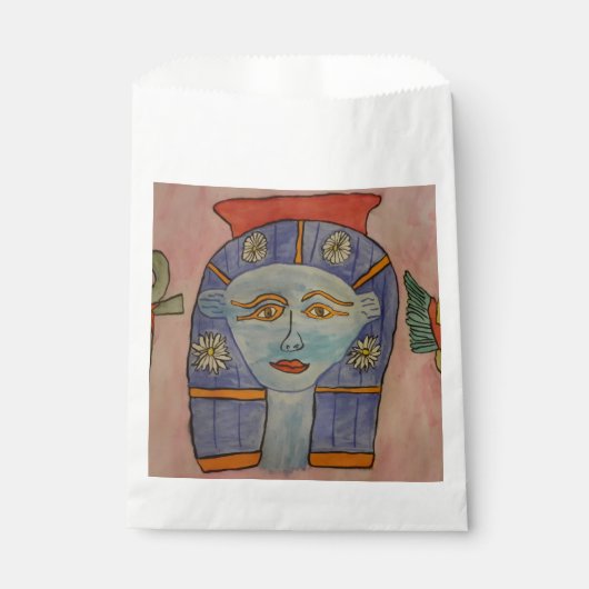 Oude Egyptische Godin Favor Bag Bedankzakje (Voorkant)