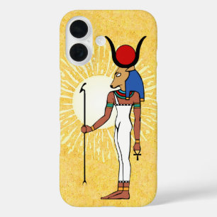 Oude Egyptische Godin Hathor iPhone 16 Hoesje