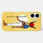 Oude Egyptische Godin Hathor Case-Mate iPhone Case (Achterkant (horizontaal))