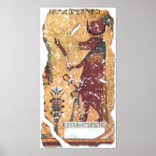 Oude Egyptische godin Hathor Poster