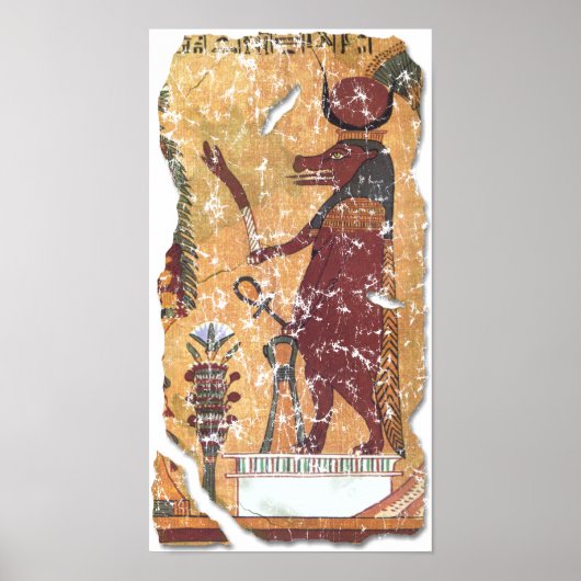 Oude Egyptische godin Hathor Poster (Voorkant)