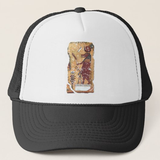 Oude Egyptische godin Hathor Trucker Pet (Voorkant)