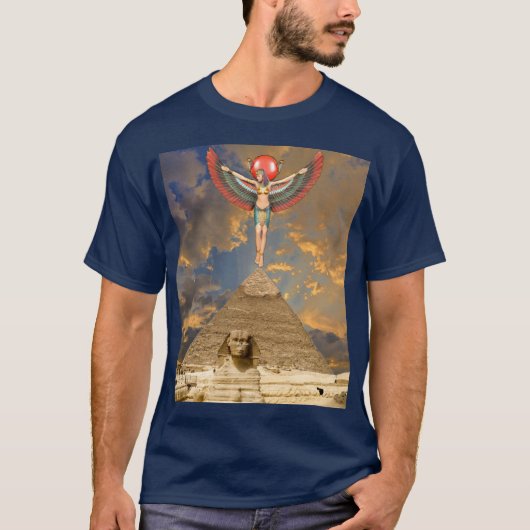 Oude Egyptische godin Isis, godin van de maan T-shirt (Voorkant)