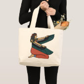 Oude Egyptische Godin Isis Grote Tote Bag (Voorkant (product))