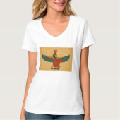 Oude Egyptische godin Isis met vleugels T-shirt (Voorkant)