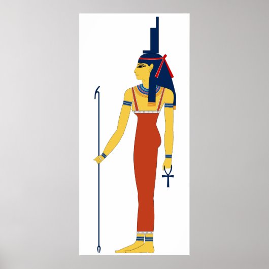 Oude Egyptische godin Isis Poster (Voorkant)