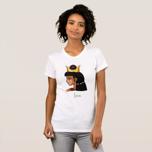 Oude Egyptische godin Isis T-shirt (Voorkant volledig)