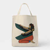 Oude Egyptische Godin Isis Tote Bag (Achterkant)