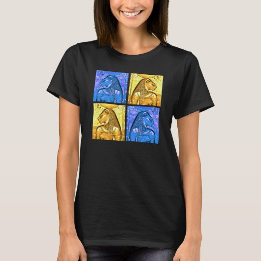 Oude Egyptische Godin Sekhmet - Leeuwengodin T-shirt (Voorkant)
