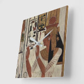 Oude Egyptische godin Square Wall klok (Hoek)