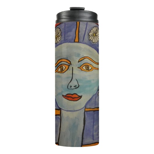 Oude Egyptische godin Thermal Tumbler Thermosbeker (Voorkant)