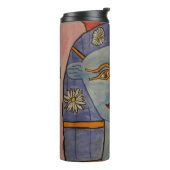 Oude Egyptische godin Thermal Tumbler Thermosbeker (Gedraaid links)