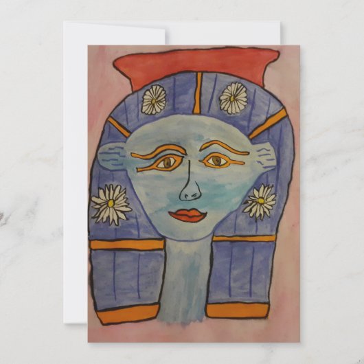 Oude Egyptische Godin Wenskaart Bedankkaart (Voorkant)