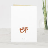 Oude Egyptische Graphics Thema Kaart (Achterkant)