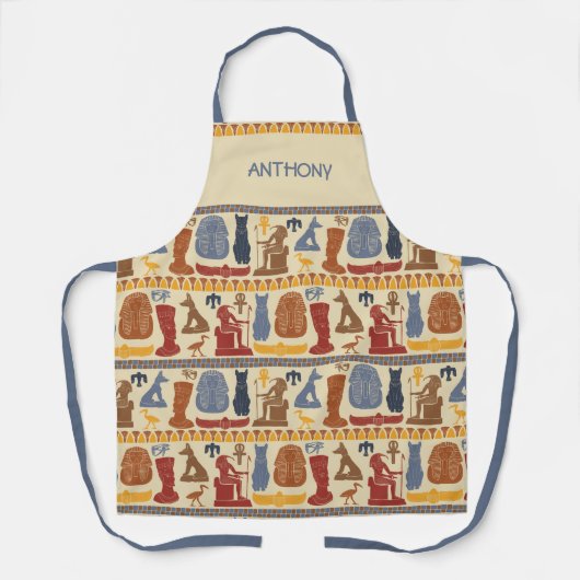 Oude Egyptische Graphics Thema Schort (Voorkant)