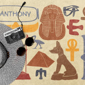 Oude Egyptische Graphics Thema Strandlaken