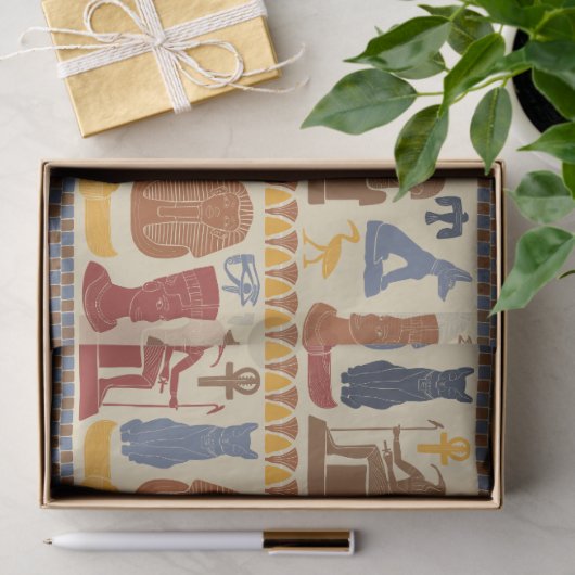 Oude Egyptische Graphics Thema Tissuepapier (Geschenk)