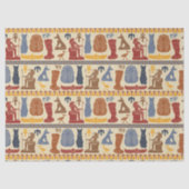 Oude Egyptische Graphics Thema Tissuepapier (Voorkant)