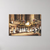 Oude Egyptische Heilige Processie Fijne Kunstprint Canvas Afdruk (Voorkant)