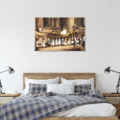 Oude Egyptische Heilige Processie Fijne Kunstprint Canvas Afdruk (Insitu (Slaapkamer))