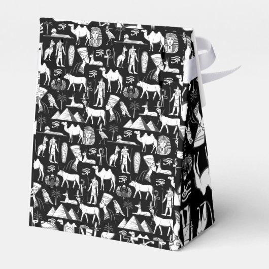 Oude Egyptische Hiërarchische symbolen Bedankdoosjes (Achterkant)