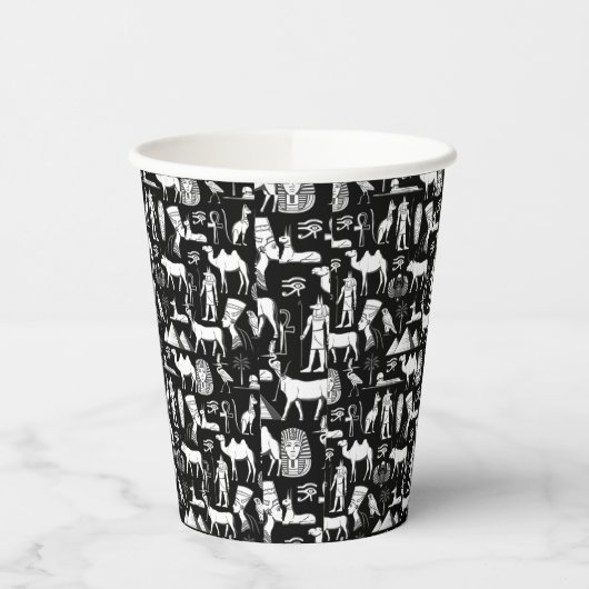 Oude Egyptische Hiërarchische symbolen Papieren Bekers (Links)