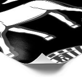 Oude Egyptische Hiërarchische symbolen Perfect Poster (Hoek)