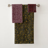 Oude Egyptische hiërogliefdeshandset Bad Handdoek (Insitu)