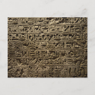 oude egyptische hiërogliefen briefkaart