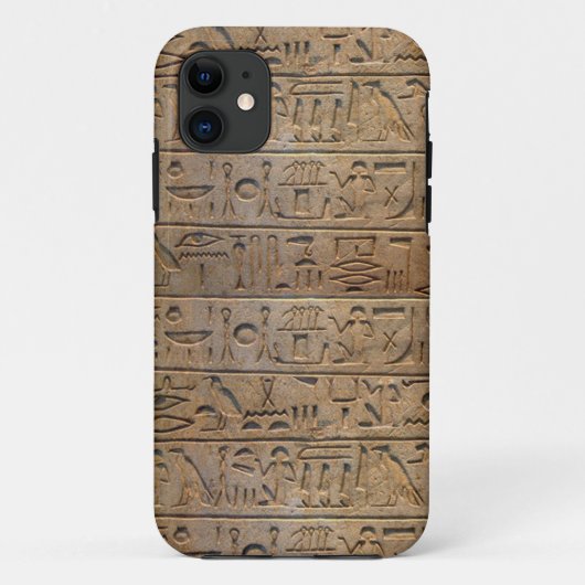 Oude Egyptische hiërogliefen Designer Hoesje (Achterkant)