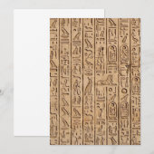 Oude Egyptische hiërogliefen Kaart (Voorkant / Achterkant)