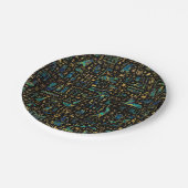 Oude Egyptische hiërogliefen Marmer en Gold Papieren Bordje (Gekanteld)