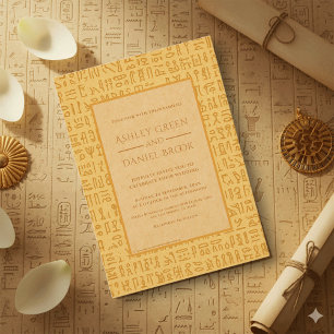 Oude Egyptische Hiërogliefen Motieven Egyptische B Kaart