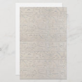 Oude Egyptische hiërogliefen ontwerp schrijfpapier Briefpapier (Voorkant / Achterkant)