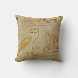 Oude Egyptische hiërogliefen Owl God Kussen
