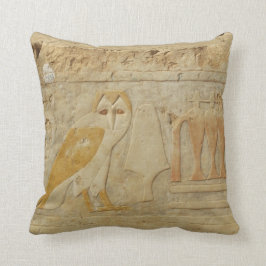 Oude Egyptische hiërogliefen Owl God Kussen