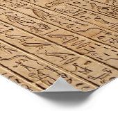 Oude Egyptische hiërogliefen Poster (Hoek)