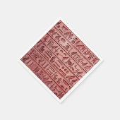 Oude Egyptische hiërogliefen rode servetten (Hoek)