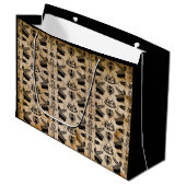 Oude Egyptische hiërogliefen thema geschenkzak Groot Cadeauzakje (Voorkant Gekanteld)