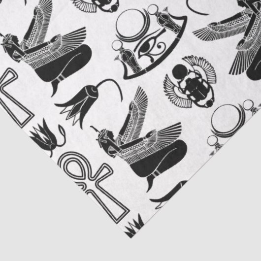 Oude Egyptische hiërogliefen tissuepapier (Detail)