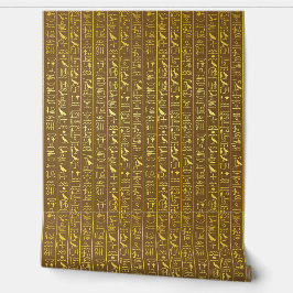 Oude Egyptische Hiëroglifische Muurschildering  Behang