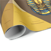 Oude Egyptische Hieroglyphic — Patroonsymbool Cadeaupapier (Rol Hoek)