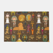 Oude Egyptische Hieroglyphic — Patroonsymbool Deurmat (Voorkant)