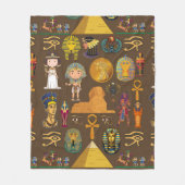 Oude Egyptische Hieroglyphic — Patroonsymbool Fleece Deken (Voorkant)