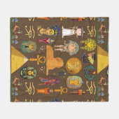 Oude Egyptische Hieroglyphic — Patroonsymbool Fleece Deken (Voorkant (Horizontaal))