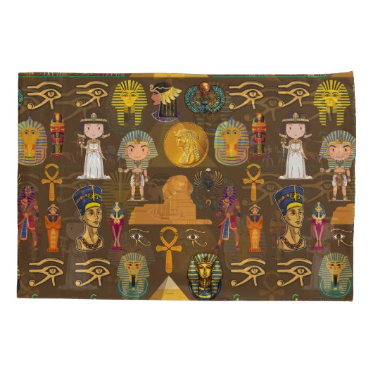 Oude Egyptische Hieroglyphic — Patroonsymbool Kussensloop (Achterkant-Links)